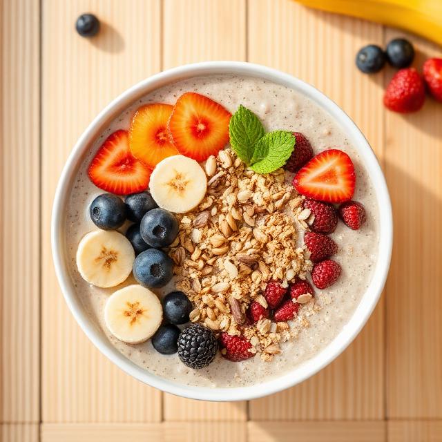 Banana Oat Smoothie Bowl